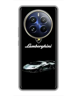Чохол для Realme 12 Pro з картинкою «Логотип Lamborghini класика»
