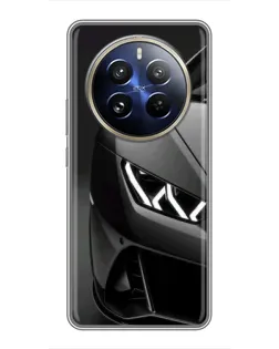 Чохол для Realme 12 Pro з картинкою «Lamborghini фари деталізація»