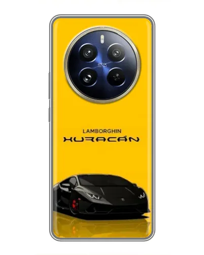 Чохол для Realme 12 Pro з картинкою «Lamborghini Huracan чорний»