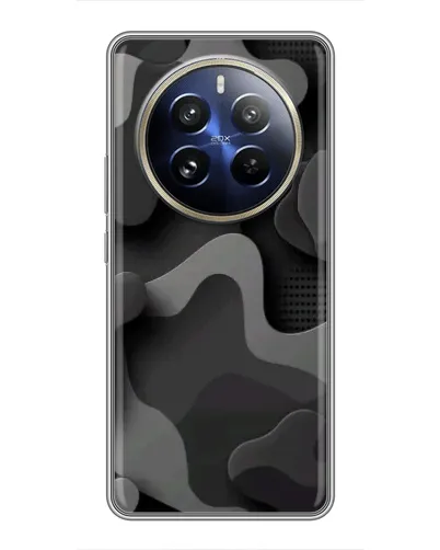 Чохол для Realme 12 Pro з картинкою «Темний абстрактний камуфляж»