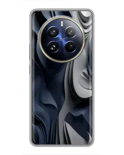 Чохол для Realme 12 Pro з картинкою «Об'ємні сині складки» Чохол для Realme 12 Pro з картинкою «Об'ємні сині складки»