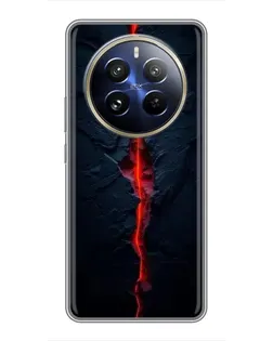 Чохол для Realme 12 Pro з картинкою «Червона лавова тріщина»
