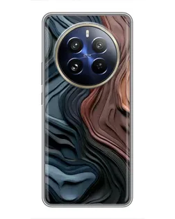 Чохол для Realme 12 Pro з картинкою «Кольорові хвилі каньйону»