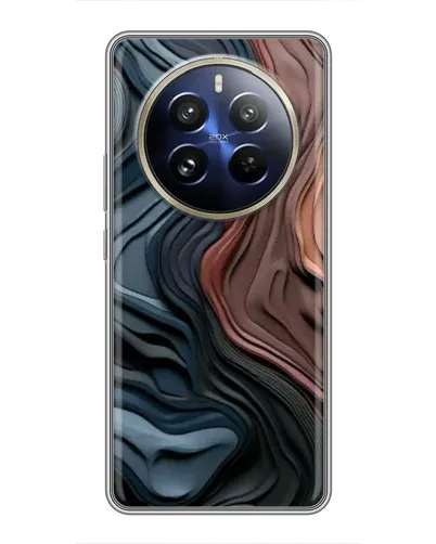 Чохол для Realme 12 Pro з картинкою «Кольорові хвилі каньйону»