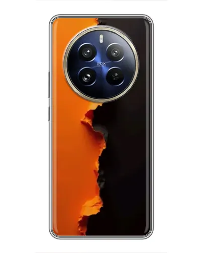 Чохол для Realme 12 Pro з картинкою «Помаранчевий розлом»