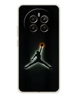 Чехол для Realme 12 с картинкой «Jordan Gradient Logo»