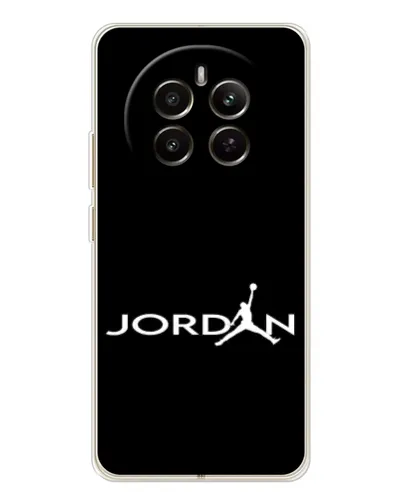 Чехол для Realme 12 с картинкой «Jordan White Logo»