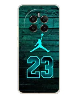 Чехол для Realme 12 с картинкой «Jordan Cyan 23»