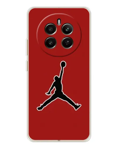 Чехол для Realme 12 с картинкой «Jordan Red Back»