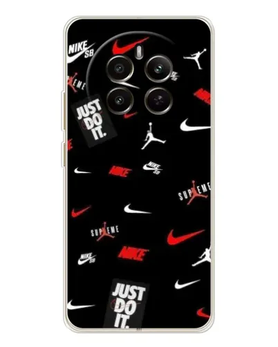 Чехол для Realme 12 с картинкой «Nike Mix Pattern»