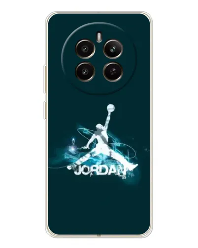 Чехол для Realme 12 с картинкой «Jordan Blue Fire»