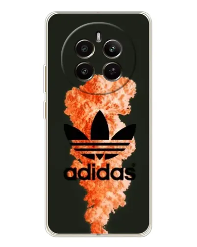 Чехол для Realme 12 с картинкой «Оранжевый дым Adidas» Чехол для Realme 12 с картинкой «Оранжевый дым Adidas»