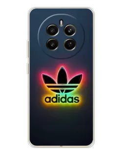 Чехол для Realme 12 с картинкой «Неоновый Adidas»