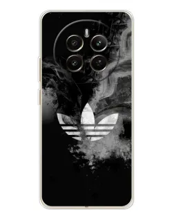 Чехол для Realme 12 с картинкой «Абстрактный дым Adidas»
