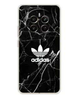 Чехол для Realme 12 с картинкой «Белый мрамор Adidas»