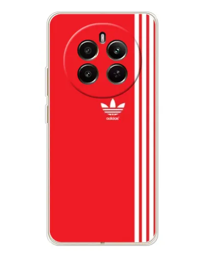 Чехол для Realme 12 с картинкой «Красный минимализм Adidas» Чехол для Realme 12 с картинкой «Красный минимализм Adidas»