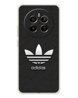 Чехол для Realme 12 с картинкой «Adidas Карбоновая текстура»