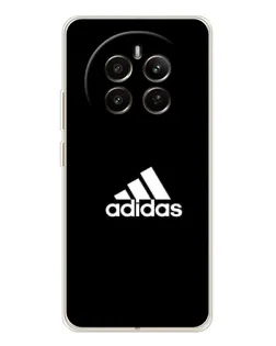 Чехол для Realme 12 с картинкой «Черная классика Adidas»