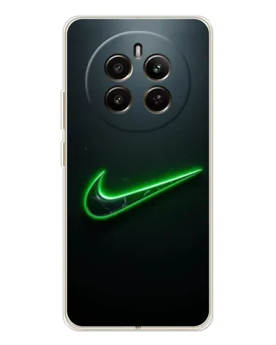 Чехол для Realme 12 с картинкой «Неоновый контур Nike» Чехол для Realme 12 с картинкой «Неоновый контур Nike»