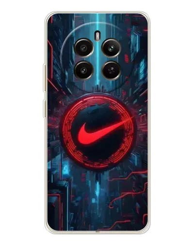 Чехол для Realme 12 с картинкой «Техногенный стиль Nike» Чехол для Realme 12 с картинкой «Техногенный стиль Nike»