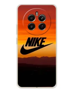 Чехол для Realme 12 с картинкой «Nike — вечерний горизонт»