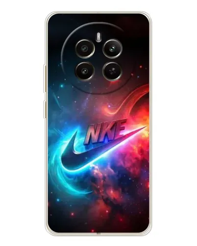 Чехол для Realme 12 с картинкой «Огненный логотип Nike» Чехол для Realme 12 с картинкой «Огненный логотип Nike»