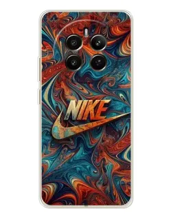 Чехол для Realme 12 с картинкой «Nike в абстракции»