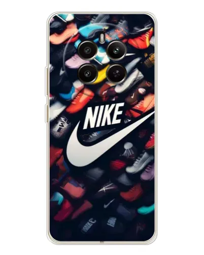 Чехол для Realme 12 с картинкой «Коллекция кроссовок Nike» Чехол для Realme 12 с картинкой «Коллекция кроссовок Nike»