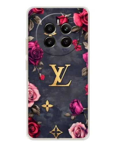 Чехол для Realme 12 с картинкой «Цветочный Louis Vuitton»