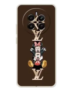 Чехол для Realme 12 с картинкой «LV и Микки Маус»
