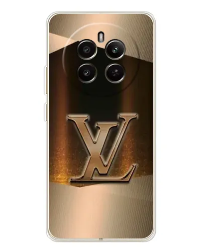 Чехол для Realme 12 с картинкой «LV — золотое сияние»