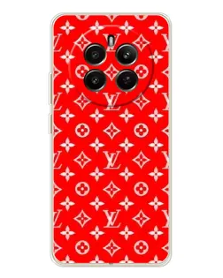 Чехол для Realme 12 с картинкой «Яркий паттерн LV»