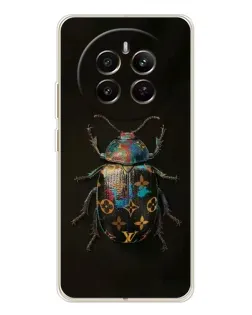 Чехол для Realme 12 с картинкой «LV — мраморный принт»