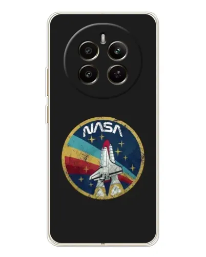 Чехол для Realme 12 с картинкой «NASA — эмблема миссии» Чехол для Realme 12 с картинкой «NASA — эмблема миссии»