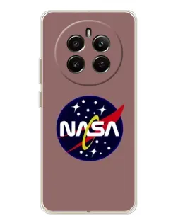 Чехол для Realme 12 с картинкой «NASA — ретро космос»