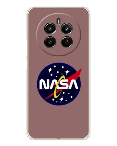 Чехол для Realme 12 с картинкой «NASA — ретро космос» Чехол для Realme 12 с картинкой «NASA — ретро космос»