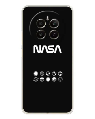 Чехол для Realme 12 с картинкой «NASA — технический принт» Чехол для Realme 12 с картинкой «NASA — технический принт»