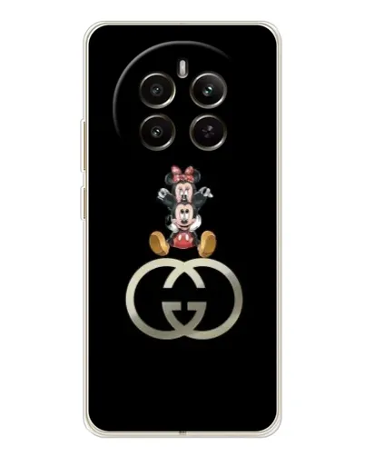 Чехол для Realme 12 с картинкой «Минни Маус на лого» Чехол для Realme 12 с картинкой «Минни Маус на лого»