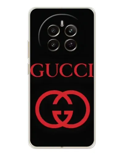Чехол для Realme 12 с картинкой «Gucci — красный логотип» Чехол для Realme 12 с картинкой «Gucci — красный логотип»