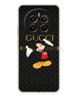 Чехол для Realme 12 с картинкой «Микки Маус Gucci»