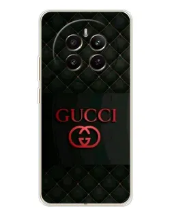 Чехол для Realme 12 с картинкой «Gucci — стеганый черный»