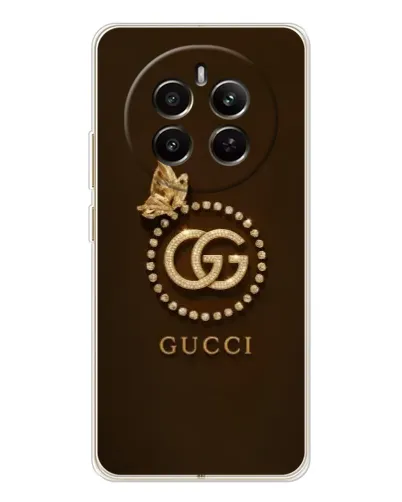 Чехол для Realme 12 с картинкой «Gucci — золотая бабочка» Чехол для Realme 12 с картинкой «Gucci — золотая бабочка»