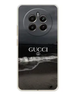 Чехол для Realme 12 с картинкой «Gucci — морской прибой»