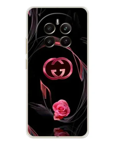 Чехол для Realme 12 с картинкой «Gucci — неоновая роза» Чехол для Realme 12 с картинкой «Gucci — неоновая роза»