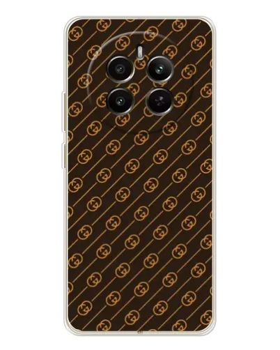 Чехол для Realme 12 с картинкой «Gucci — золотые диагонали» Чехол для Realme 12 с картинкой «Gucci — золотые диагонали»