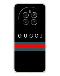Чехол для Realme 12 с картинкой «Gucci — красный пояс»