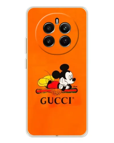 Чохол для Realme 12 з картинкою «Міккі Маус Gucci — помаранч» Чохол для Realme 12 з картинкою «Міккі Маус Gucci — помаранч»