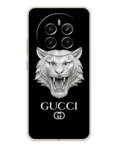 Чохол для Realme 12 з картинкою «Gucci — срібний лев» Чохол для Realme 12 з картинкою «Gucci — срібний лев»