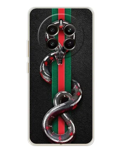 Чохол для Realme 12 з картинкою «Gucci — змія на смузі» Чохол для Realme 12 з картинкою «Gucci — змія на смузі»