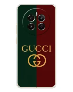 Чохол для Realme 12 з картинкою «Gucci — темно-зелений градієнт»